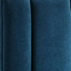 55 Downing Street Cadence Channel Tufted Blue Velvet Queen Hanging Headboard - 2 of 4