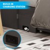 Mjkone Queen Murphy Bed with Charging Station,Space-Saving Cube Cabinet Foldable Bed with Mattress - 4 of 4