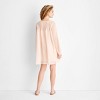 Women's Balloon Long Sleeve Boho Sheer Mini Dress - Future Collective Light Pink - 2 of 3