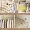 Aheaplus 4-9Ft Closet Organizer with 4 Wooden Drawers and 4 Rods - 2 of 4