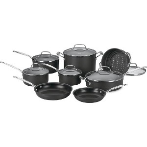 Cuisinart Chef's Classic Nonstick Hard-Anodized 14 Piece Cookware Set - 1 of 4