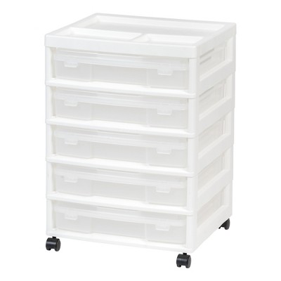 IRIS USA Plastic Scrapbook Storage Cart