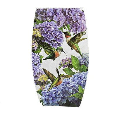 Stony Creek 8.0 Inch Hydrangea's Hummers Med Vase Hummingbirds Flowers Electric Novelty Sculpture Lights
