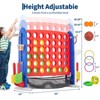 4 in a Row Tabletop Game, 3.6 Ft 4-to-Score 4-in-1 Portable Giant Game with Carrying Bag, Family Yard Game for Kids Adults Home Picnic Travel - 2 of 4
