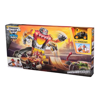 Monster Jam Smash and Bash Toy Vehicle Playset