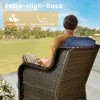 HOMLUX 6 Pcs Outdoor Patio Furniture Set High Back Sofa and Swivel Chairs Set - 3 of 4