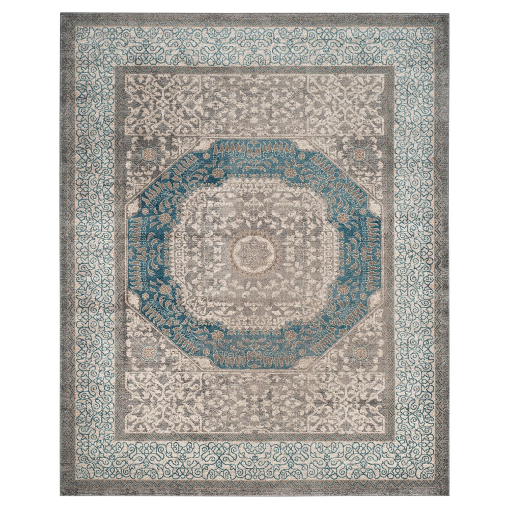 Light Gray/Blue Abstract Loomed Area Rug - (9'x12') - Safavieh