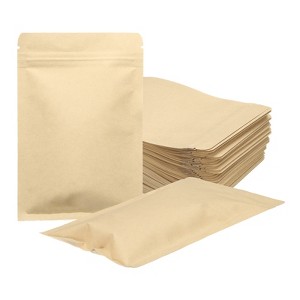 Unique Bargains Sealable Resealable Packaging Zipper Bags Foil Food Storage Pouches 100 Pcs - 1 of 4