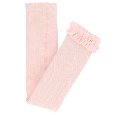 RuffleButts Toddler Girls Solid Ruffle Footless Tights