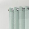 RT Designers Collection Dexter Linen Texture Grommet Sheer Light Filtering Window Curtain Panel 54" x 90" Teal - 3 of 4