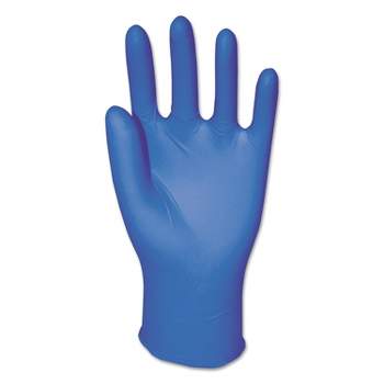 Boardwalk Disposable Powder-Free Nitrile Gloves Medium Blue 5 mil 100/Box 395MBXA