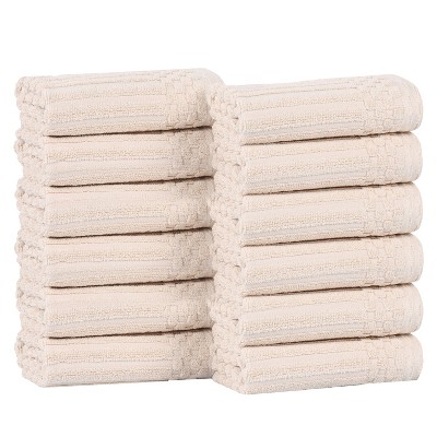 Modern Ribbed Cotton  Assorted Towel Set by Blue Nile Mills