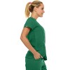 Medichic Women's Medical Scrubs Set- V-Neck with Flare Pant - 4 of 4
