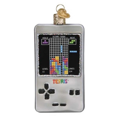 Old World Christmas Tetris™ - One Ornament 4 Inches - Puzzle Game - 44185 -  Glass - Gray