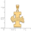 Black Bow Jewelry 14k Yellow Gold Plated Sterling Silver Idaho Vandals NCAA Large Pendant - 2 of 3