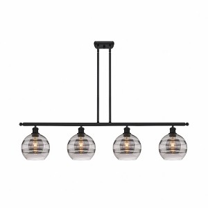 Rochester - 4 Light Stem Hung Island In Industrial Style-10.38 Inches Tall and 48 Inches Wide - 1 of 1