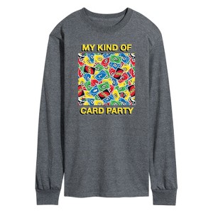 Men's - UNO - My Kind Of Card Party Long Sleeve Graphic T-Shirt - 1 of 4
