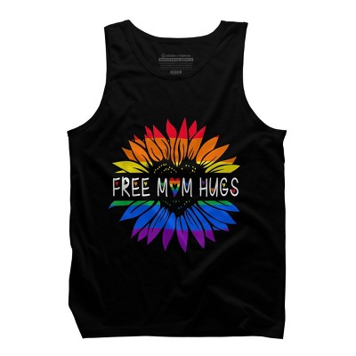 Adult Design By Humans Free Mom Hugs Pride Sunflower Hearts By Tank Top