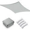 LAGarden 23x22 Ft HDPE Rectangle Sun Shade Sail - 3 of 4