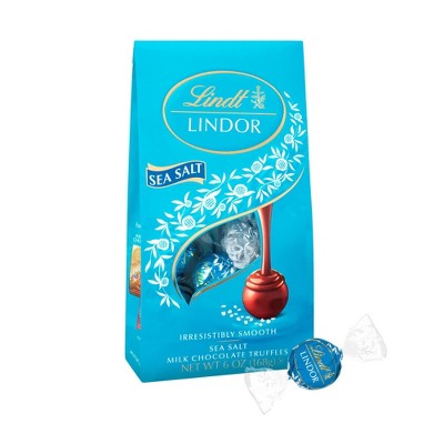 Lindt Lindor Sea Salt Milk Chocolate Truffles - 6oz
