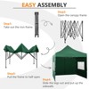 Aoodor 10' × 10' Commercial Instant Pop Up Canopy Tent, 3 Adjustable Heights,  Fully Waterproof Portable Gazebo Shelter, with Wheeled Bag - 4 of 4