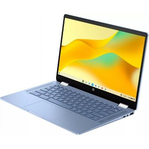 HP 14a-nf 14" HD Chromebook, Intel N100, 4GB, 128GB, Chrome OS - Blue - Manufacturer Refurbished - 1 of 4