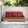 Gymojoy Outdoor 3-Seat Sofa PE Wicker Sofa Rattan Patio Sofa Couch For Garden - 3 of 4