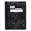 Mead Square Deal Composition Book, 3-Subject, Wide/Legal Rule, Black Cover, (100) 9.75 x 7.5 Sheets, 12/Pack - 2 of 4