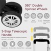 KTMBDW Luggage Set of 3 Hardside Suitcase Sets with TSA Lock, 4 Spinner Wheels, ABS Lightweight Trolley Travel Case for Business Trip,Smoky (20/24/28) - 4 of 4