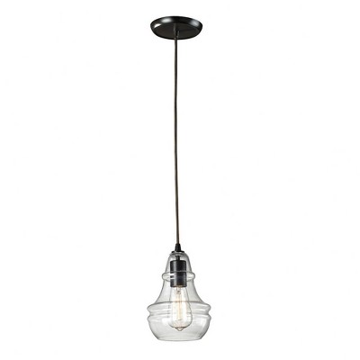 Elk Home Menlow Park 1 - Light Pendant in  Oiled Bronze