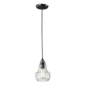 Elk Home Menlow Park 1 - Light Pendant in  Oiled Bronze - 1 of 4