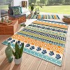 World Rug Gallery Ronda Contemporary Bohemian Indoor/Outdoor Area Rug - 2 of 4