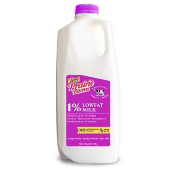 Prairie Farms 1% Milk - 0.5gal