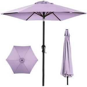 Best Choice Products 10ft Outdoor Steel Market Patio Umbrella w/ Crank, Tilt Push Button, 6 Ribs - 1 of 4