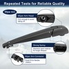 Unique Bargains Toyota Rav4 13-19 Plastic Rubber Windshield Wipers 10" Black - 2 of 4