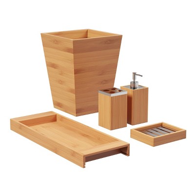 target bamboo bathroom accessories