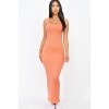 Slickblue Women's Solid Maxi Dress, Sleeveless Stretch Jersey Fabric, Casual Fit, Multi Colors Options, Size S-L - 2 of 4
