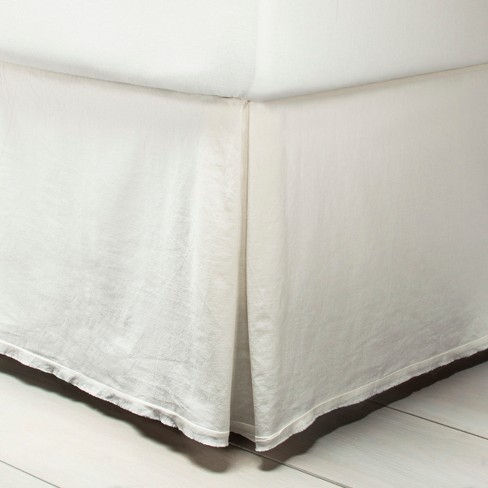 Linen bed skirt on sale best sale