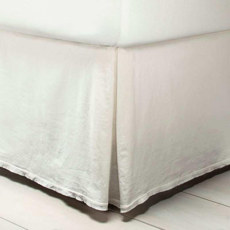 Linen Blend Bedskirt Sour Cream - Hearth & Hand™ with Magnolia, 1 of 6