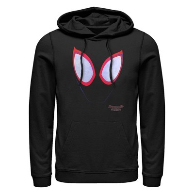 Men's Spider-Man: Into the Spider-Verse Night Vision  Pull Over Hoodie - Black - 2X Large