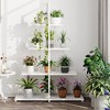 Whizmax 4 Tier Bookshelf,Bookcase Shelf Storage Organizer,Industrial Style Bookcase,Wooden Ladder Shelves Storage Organizer for Bedroom,Living Room - 3 of 4