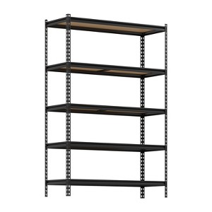 5 Tier Garage Storage Shelves, Heavy Duty Utility Shelves Metal Shelving Unit, Adjustable Storage Shelves Utility Rack for Garage Kitchen Basement - 1 of 4
