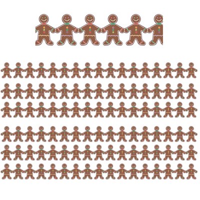 Hygloss® Gingerbread Men Classroom Borders, 36 Feet Per Pack, 6 Packs