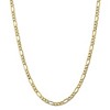 Black Bow Jewelry 10k Yellow Gold 5.35mm Hollow Figaro Chain Necklace - 2 of 4