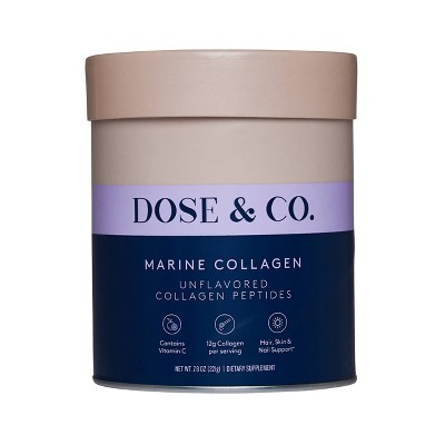 Dose & Co. Marine Unflavored Collagen Peptides Powder - 7.05oz