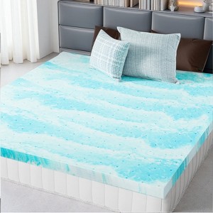 FURNIinspire Mattresses Memory Foam Cooling Gel Mattress Bed Topper For Back Pain - 1 of 4