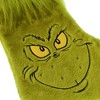 WondaPop How the Grinch Stole Christmas Grinch Furry Face 20" Applique Christmas Stocking - 2 of 4