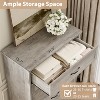 5/6 Drawer Dresser for Bedroom, Wooden Chest of Drawers with Wide Handles, Modern Farmhouse Storage Cabinet Organizer for Bedroom, Living Room - 4 of 4