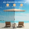 Vynxaria Rectangle Patio Umbrella - Crank Lift & Tilt Function for Ultimate Shade Control - 4 of 4