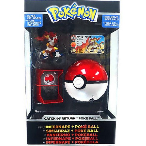 Pokemon Catch N Return Pokeball Infernape And Poke Ball Figure Set - poke sphere roblox